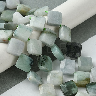 Natural Myanmar Jadeite Beads Strands G-A092-D01-02-1