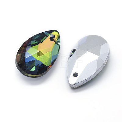 Faceted Glass Pendants GLAA-F069-L-B01-1