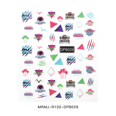 Summer Nail Decals Stickers MRMJ-R102-DP8029-1