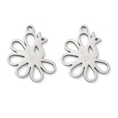201 Stainless Steel Pendants STAS-F337-08P-1