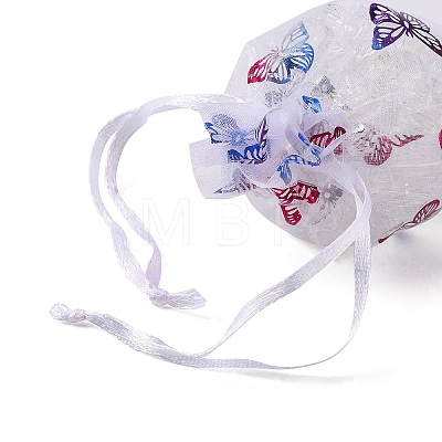 Rectangle Printed Organza Drawstring Bags LS-CON-PW0001-057A-1