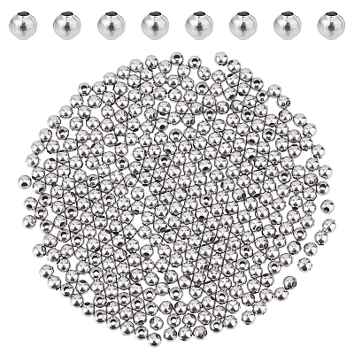 304 Stainless Steel Round Seamed Beads STAS-DC0015-81A-1