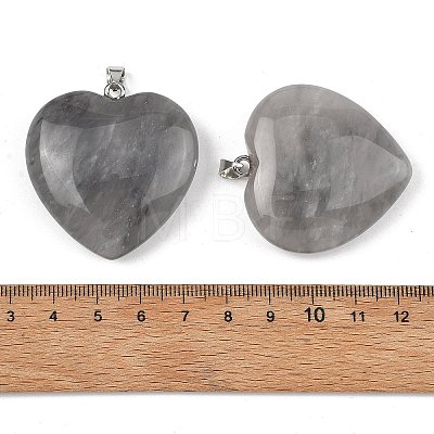 Natural Cloudy Quartz Pendants GG-K002-12A-10-1