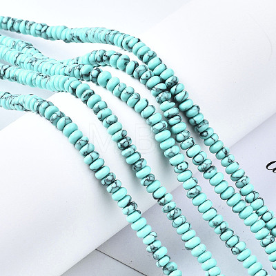 Synthetic Turquoise Beads Strands G-S366-120-1