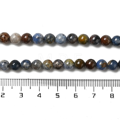 Natural Dumortierite Quartz Beads Strands G-H298-A06-03-1