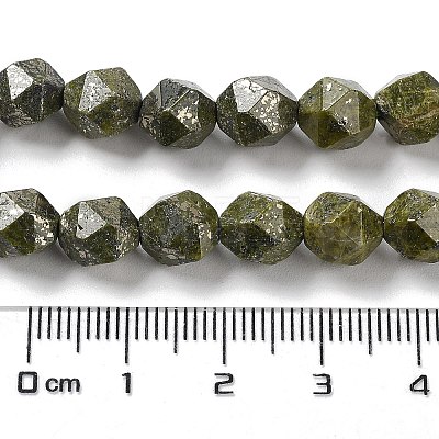 Natural Pyrite Beads Strands G-G030-A03-02-1