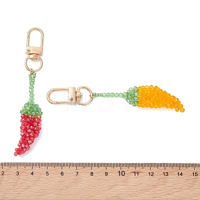 3Pcs 3 Colors Glass Pendant Decorations KEYC-MZ00057-1