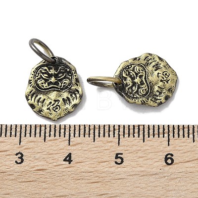 Tibetan Style Brass Pendants KK-M284-29AB-1