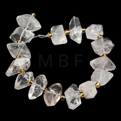 Natural Quartz Crystal Beads Strands G-F833-T02-03-1