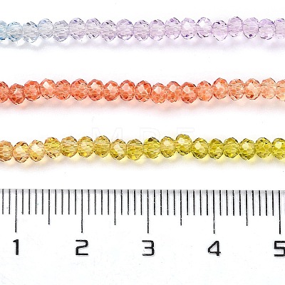 Transparent Painted Glass Beads Strands DGLA-A034-T2mm-A12-1