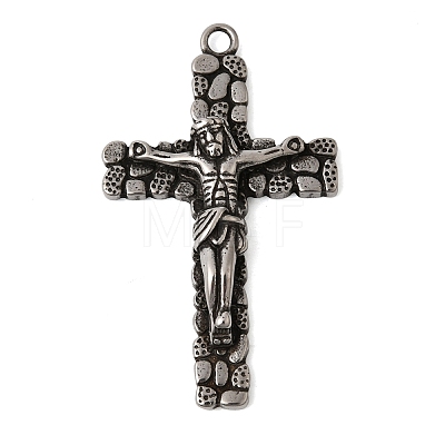 304 Stainless Steel Big Pendants STAS-B128-39AS-1