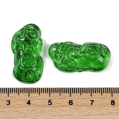 Spray Painted Imitation Jade Glass Beads GLAA-Z007-01D-1