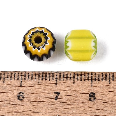Handmade Millefiori Glass Round Beads LA-N002-10-1