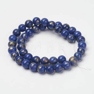 Natural Mashan Jade Beads Strands G-P232-01-G-8mm-1