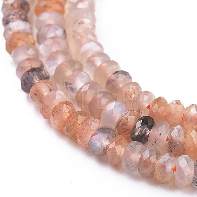 Natural Multi-Moonstone Beads Strands X-G-R475-002A-1