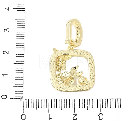 Brass Enamel Pendants LS-KK-F886-03G-12-1
