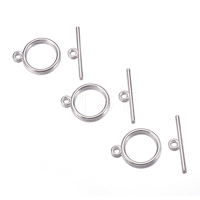 Tibetan Style Toggle Clasps TIBE-A12208-S-NR-1