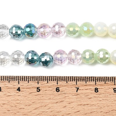 Electroplate Glass Beads Strands EGLA-D300-06-8mm-27-1