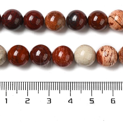 Natural Red Snakeskin Jasper Beads Strands G-H298-A02-04-1