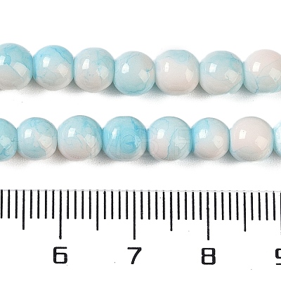 Baking Paint Glass Bead Strands GLAA-H031-01A-10-1