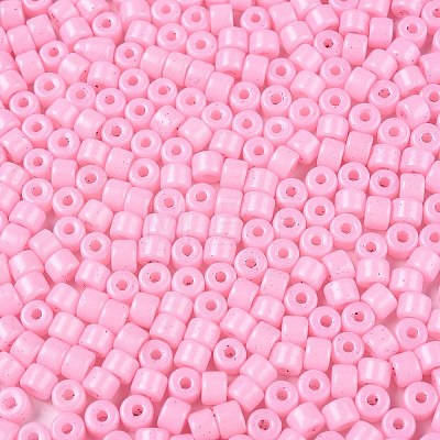 Opaque Baking Paint Glass Seed Beads SEED-T008-02G-1