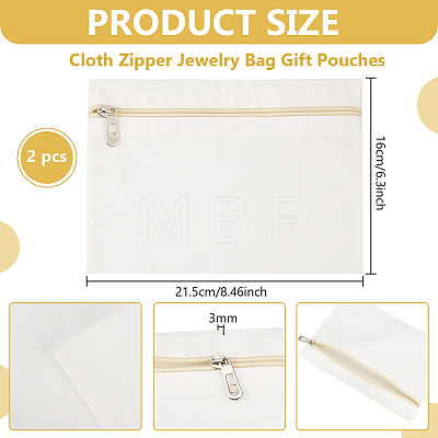Cloth Zipper Jewelry Bag Gift Pouches ABAG-WH0040-53E-1