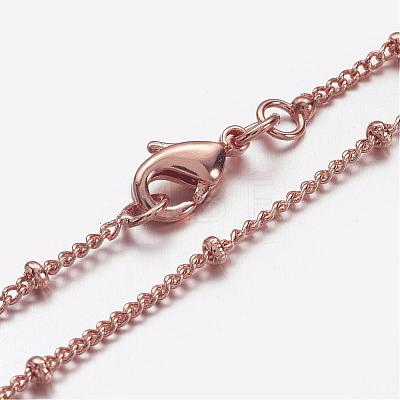 Brass Chain Necklaces MAK-F013-07RG-1