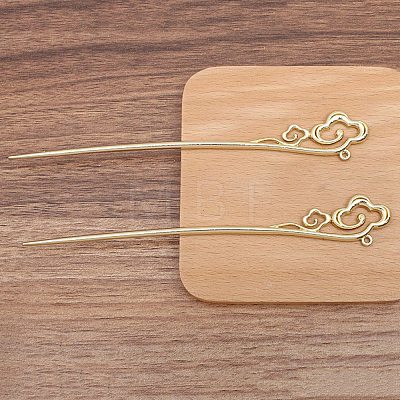 Ancient Style Alloy Hair Stick Finding PW-WGB506A-04-1