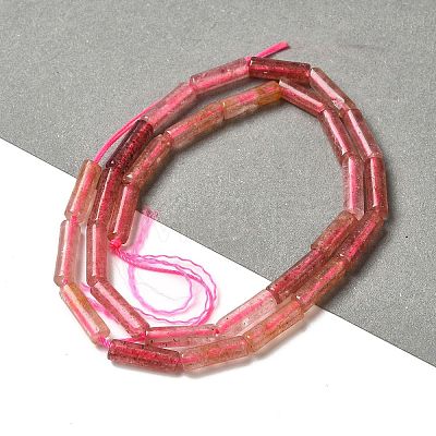 Natural Strawberry Quartz  Beads Strands G-D464-43-1