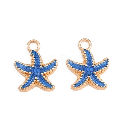 Alloy Enamel Pendants PALLOY-F224-10G-02-1