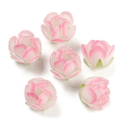 Simulation Lotus Shape Acrylic Beads MACR-K354-06B-1