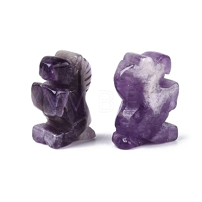 Natural Amethyst Horse Figurine DJEW-N005-01L-1