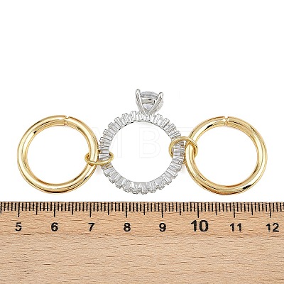 Brass Micro Pave Cubic Zirconia Plain Band Finger Rings for Women RJEW-P160-01C-G01-1