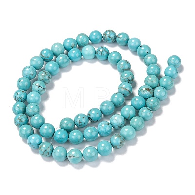 Natural Magnesite Beads Strands G-L555-02-6mm-A-1