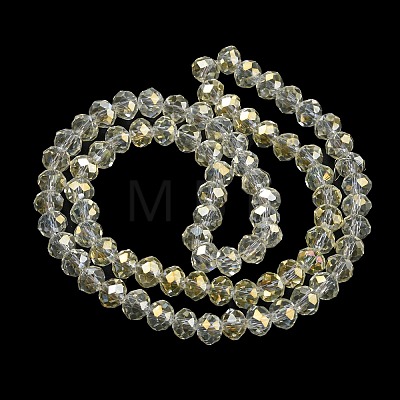 Electroplate Transparent Glass Beads Strands EGLA-A034-T2mm-T16-1