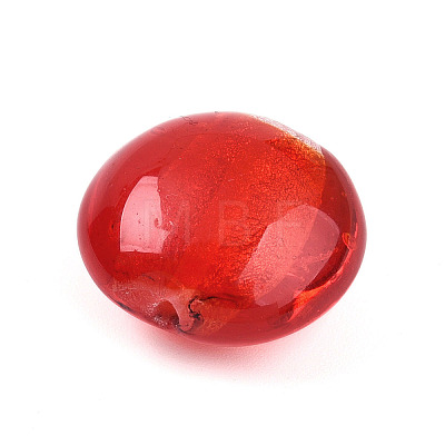 Handmade Silver Foil Glass Beads SLF20mmY-03-1