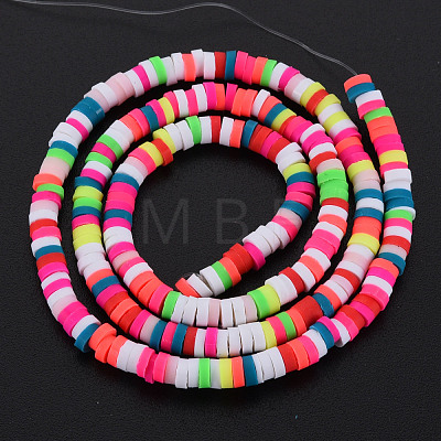 Handmade Polymer Clay Beads Strands CLAY-N008-043A-01-1