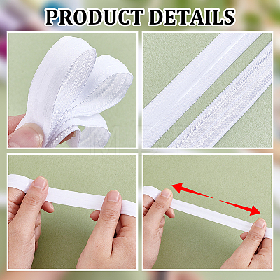 1 Roll Flat Polypropylene Non-Slip Elastic Cord OCOR-NB0002-57A-1