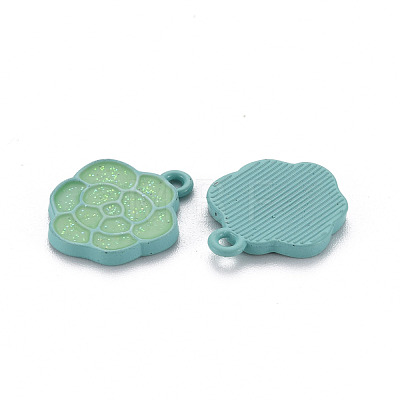 Spray Painted Alloy Enamel Pendants ENAM-N055-032-B01-NR-1