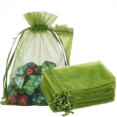 Rectangle Organza Drawstring Storage Bags PW-WGC1AC3-01-1