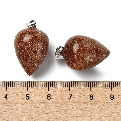 Synthetic Goldstone Pendants GG-K002-13X-1