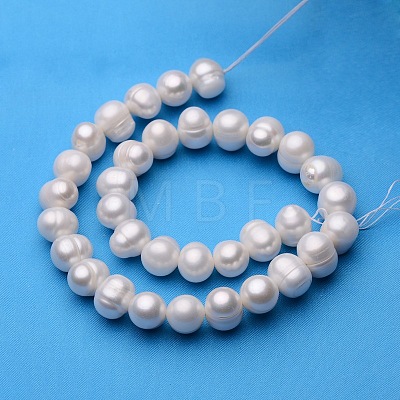 Potato Natural Cultured Freshwater Pearl Beads Strands PEAR-E007-11-12mm-AB-1