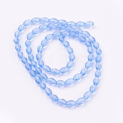 Glass Beads Strands X-GC891Y-19-1