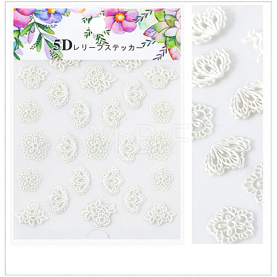 5D Flower/Leaf Watermark Slider Art Stickers MRMJ-S008-084K-1
