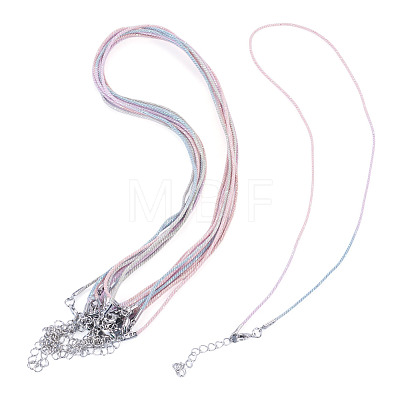 10Pcs Cotton & Metallic Cord Necklace Making NJEW-TAC0054-1