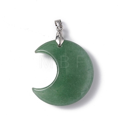 Natural Green Aventurine Pendants G-Z022-04D-1