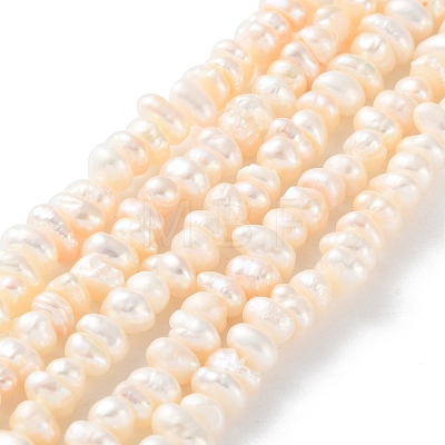 Natural Cultured Freshwater Pearl Beads Strands PEAR-I007-02O-01-1