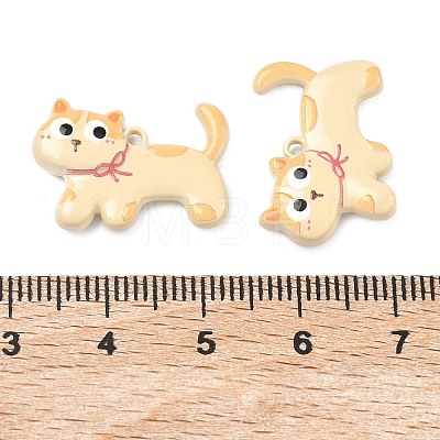 Baking Paint Alloy Pendants FIND-G109-04B-1