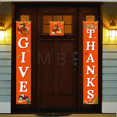Polyester Hanging Sign for Home Office Front Door Porch Decorations HJEW-WH0023-010-1