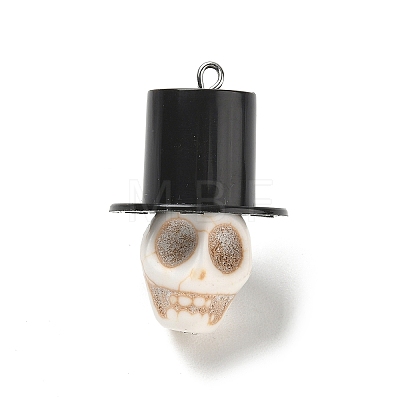 Halloween Opaque Resin Pendants RE-CBA098D-04P-A-1